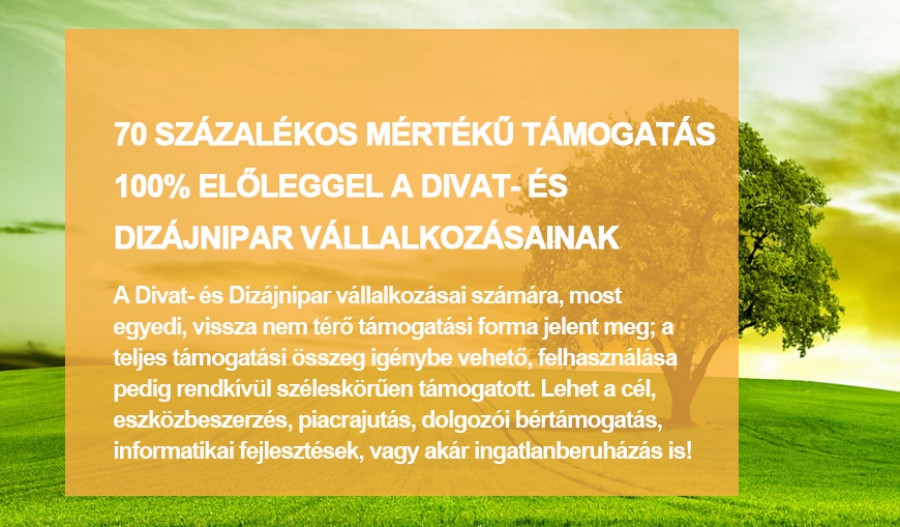 GINOP-1.2.14-20 - T&aacute;mogat&aacute;s Divat- &eacute;s Diz&aacute;jnipari KKV-k sz&aacute;m&aacute;ra!