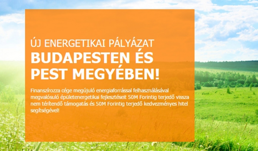 Meg&uacute;jul&oacute; energi&aacute;val megval&oacute;sul&oacute; &eacute;p&uuml;letenergetikai fejleszt&eacute;sek t&aacute;mogat&aacute;sa Budapesten &eacute;s Pest megy&eacute;ben