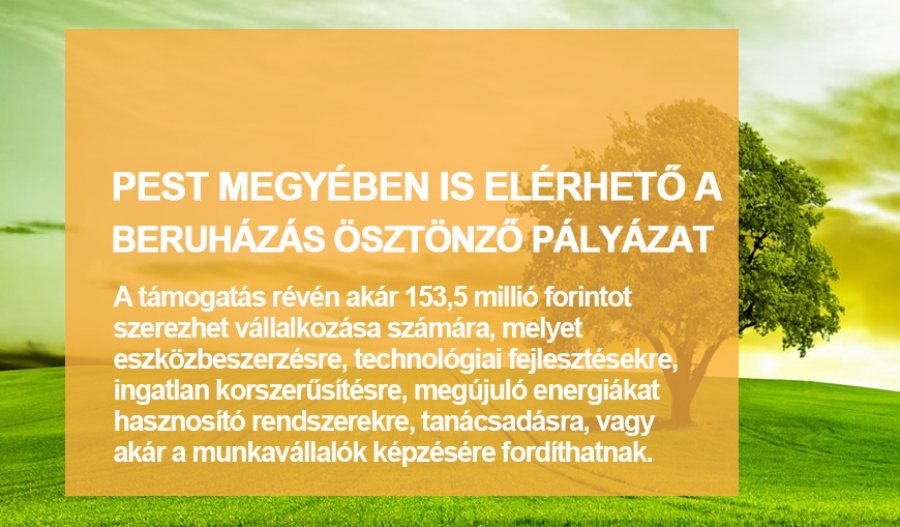Budapesten &eacute;s Pest megy&eacute;ben is el&eacute;rhető az &uacute;j telephelyfejleszt&eacute;si p&aacute;ly&aacute;zat!