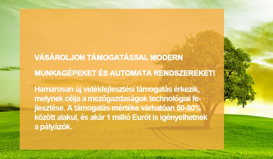 V&aacute;s&aacute;roljon t&aacute;mogat&aacute;ssal modern munkag&eacute;peket &eacute;s automata rendszereket!