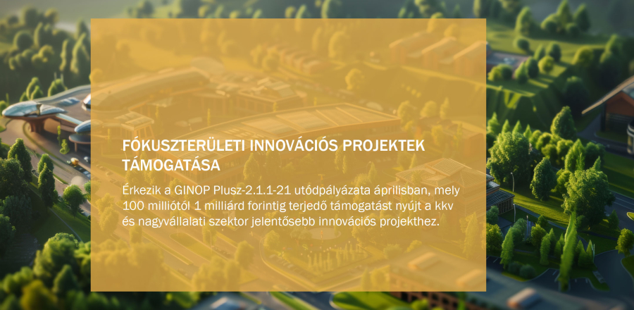 GINOP Plusz-2.1.1-24 - F&oacute;kuszter&uuml;leti innov&aacute;ci&oacute;s projektek t&aacute;mogat&aacute;sa