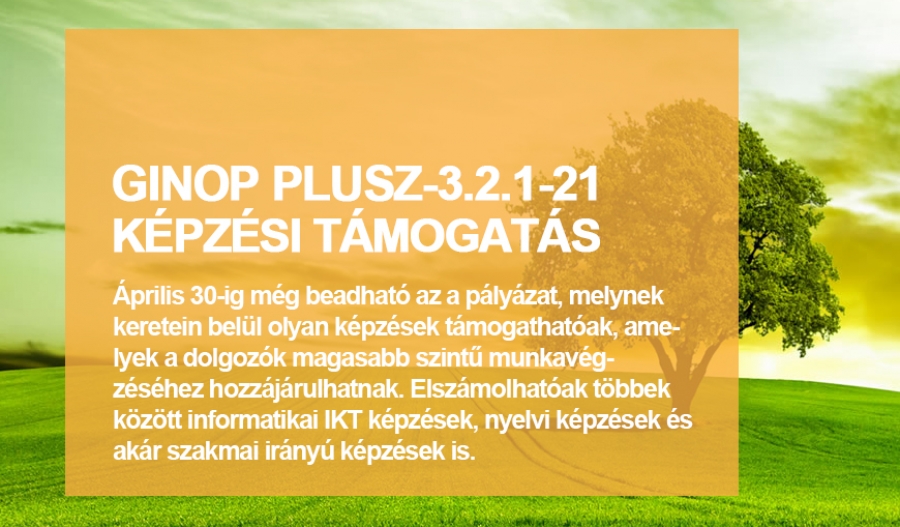 GINOP Plusz-3.2.1-21 V&aacute;llalati k&eacute;pz&eacute;seket t&aacute;mogat&oacute; p&aacute;ly&aacute;zat